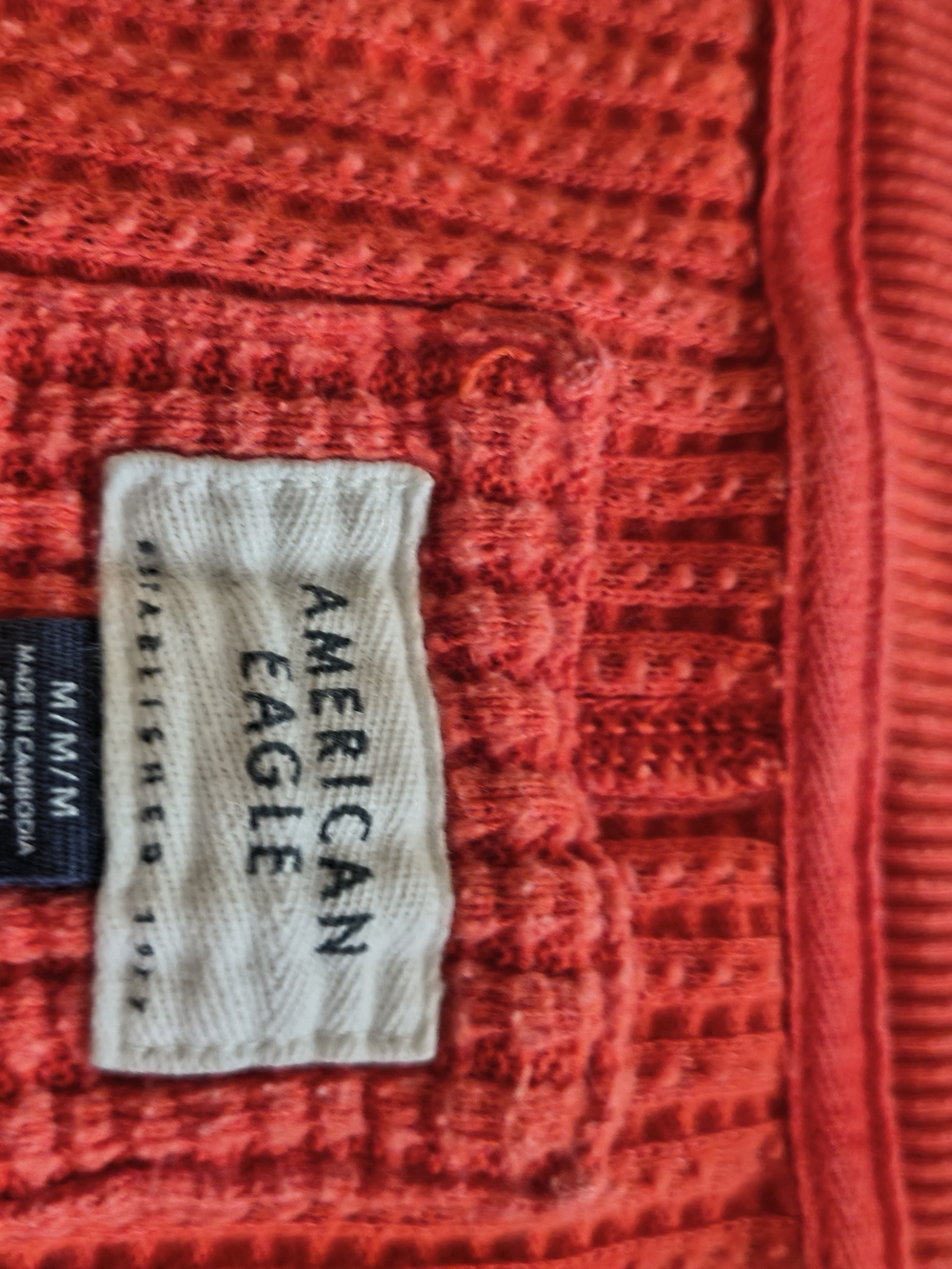 American Eagle Red Knit Sweater